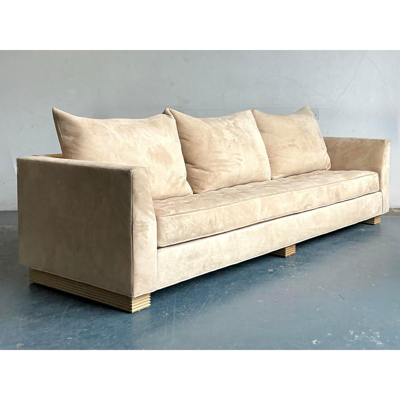 Vintage Boho Tomlinson für Judith Norman Sofa (Hollywood Regency) im Angebot