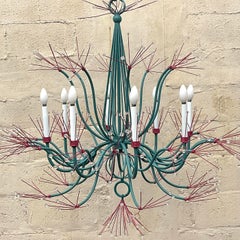 Vintage Boho Tony Duquette “Splashing Water 54” Chandelier
