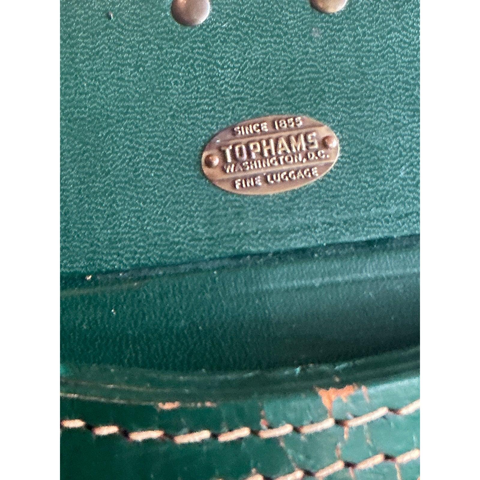 Valigie vintage Boho Topham's Hunter Green - Set di 3 in vendita 3