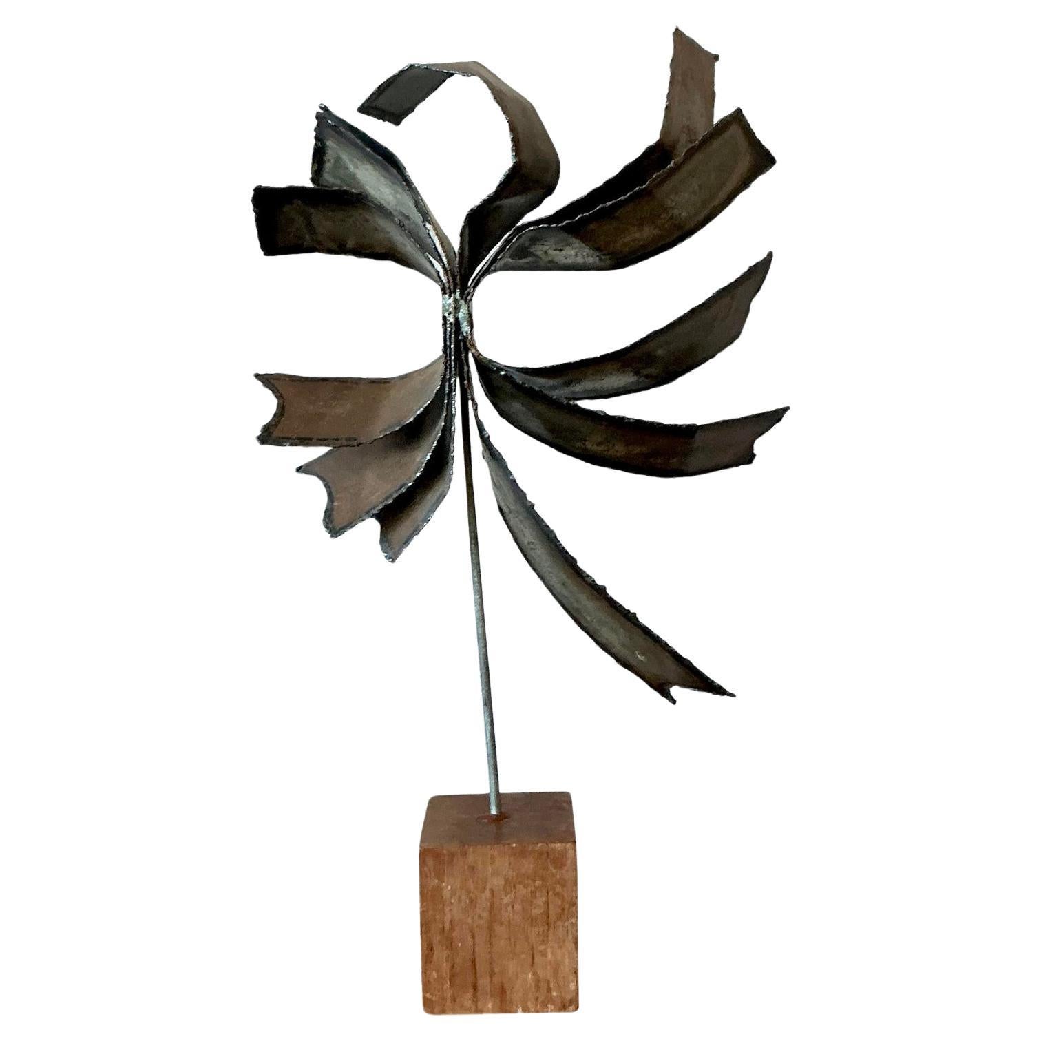 Vintage Boho Torch Cut Metal Bands Sculpture