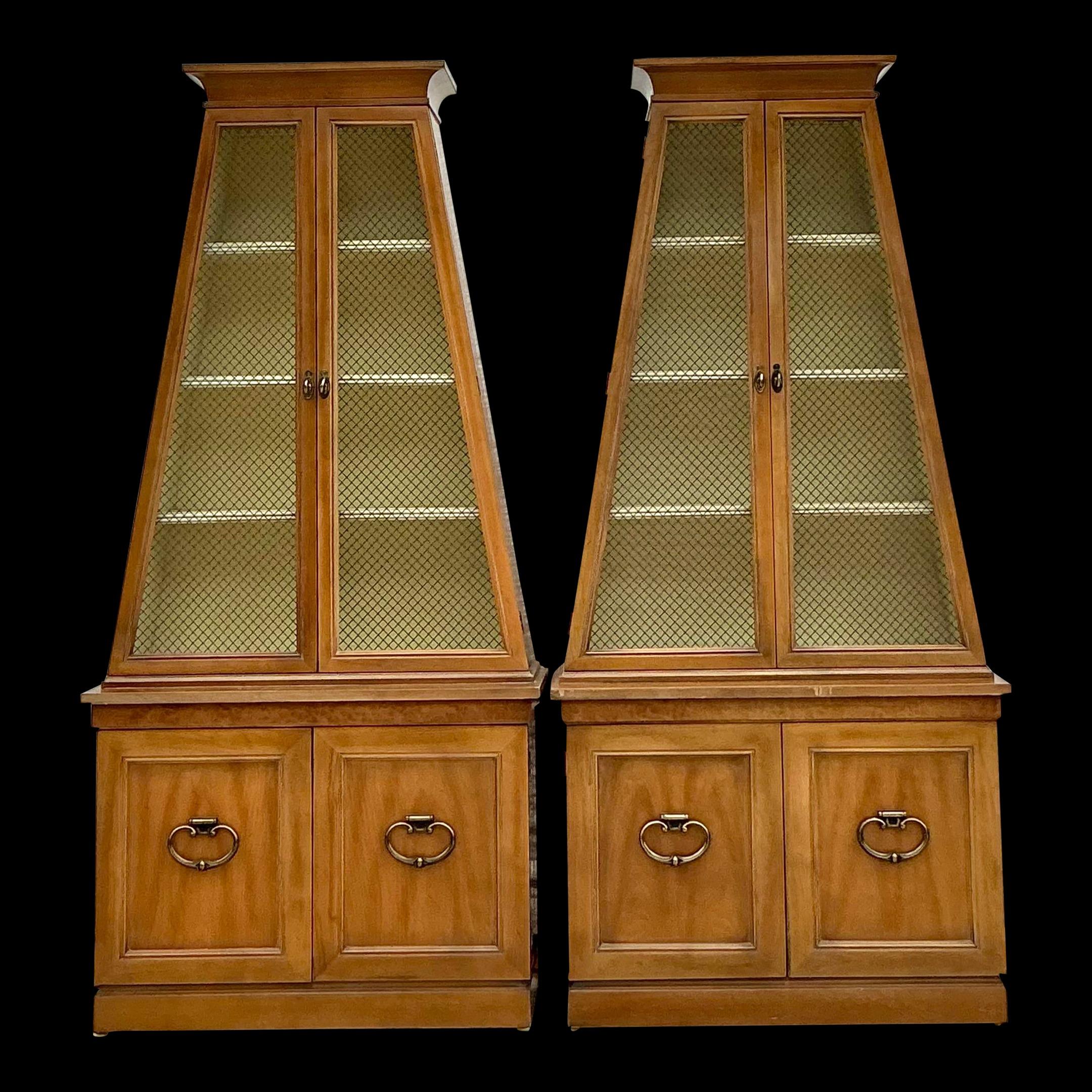 Vintage Boho Triangle Etagere - a Pair 2