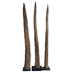 Trio di totem vintage in stile boho