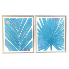 Vintage Boho Trowbridge nummeriert Palm Prints - Satz von 2
