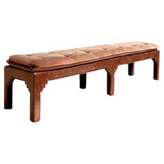 Vintage Boho Tufted Extra Long Bench