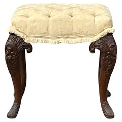 Antique Boho Tufted Low Stool