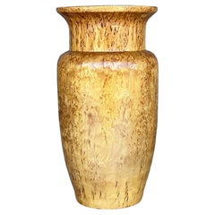 Vintage Boho Turned Burl Wood Vase