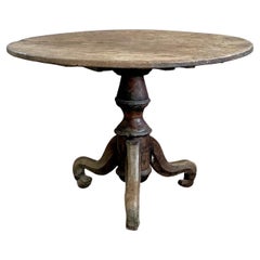 Vintage Boho gedreht Wood Esstisch