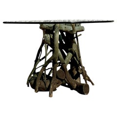 Vintage Boho Twisted Roots Center Hall Tisch