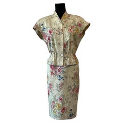 Vintage Boho Ungaro Beige Floral Set