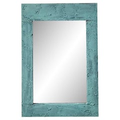 Miroir vintage boho vert-de-gris