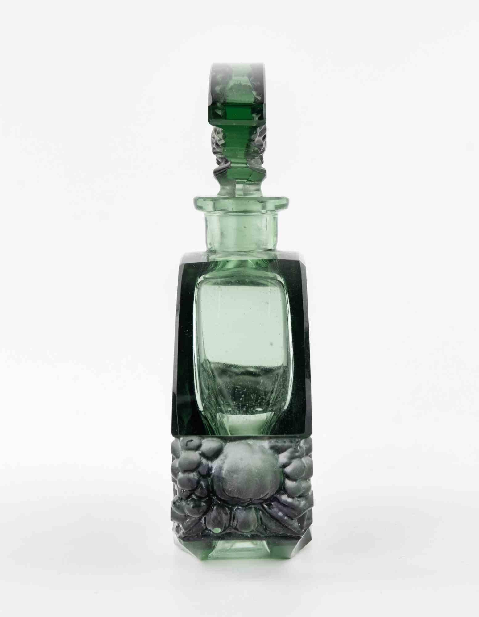 Mid-20th Century Vintage Boho Vogel & S'Appe Moulded Fuits Cut Art Decanter, 1930s For Sale