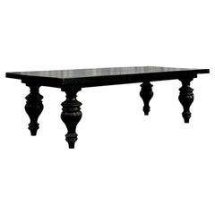 Mesa baja de madera torneada Vintage Boho Walker Zabriskie