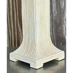 Vintage Boho Washed Pencil Reed Lamp