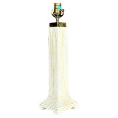 Vintage Boho Washed Pencil Reed Lamp