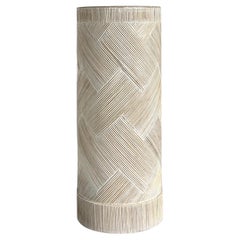 Vintage Boho Washed Pencil Reed Pedestal