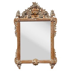 Vintage Boho Washed Pine Swag Mirror