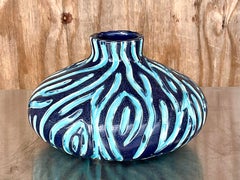 Vintage Boho Wiggles Pottery Vase