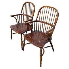 Vintage Boho Windsor Chairs, a Pair