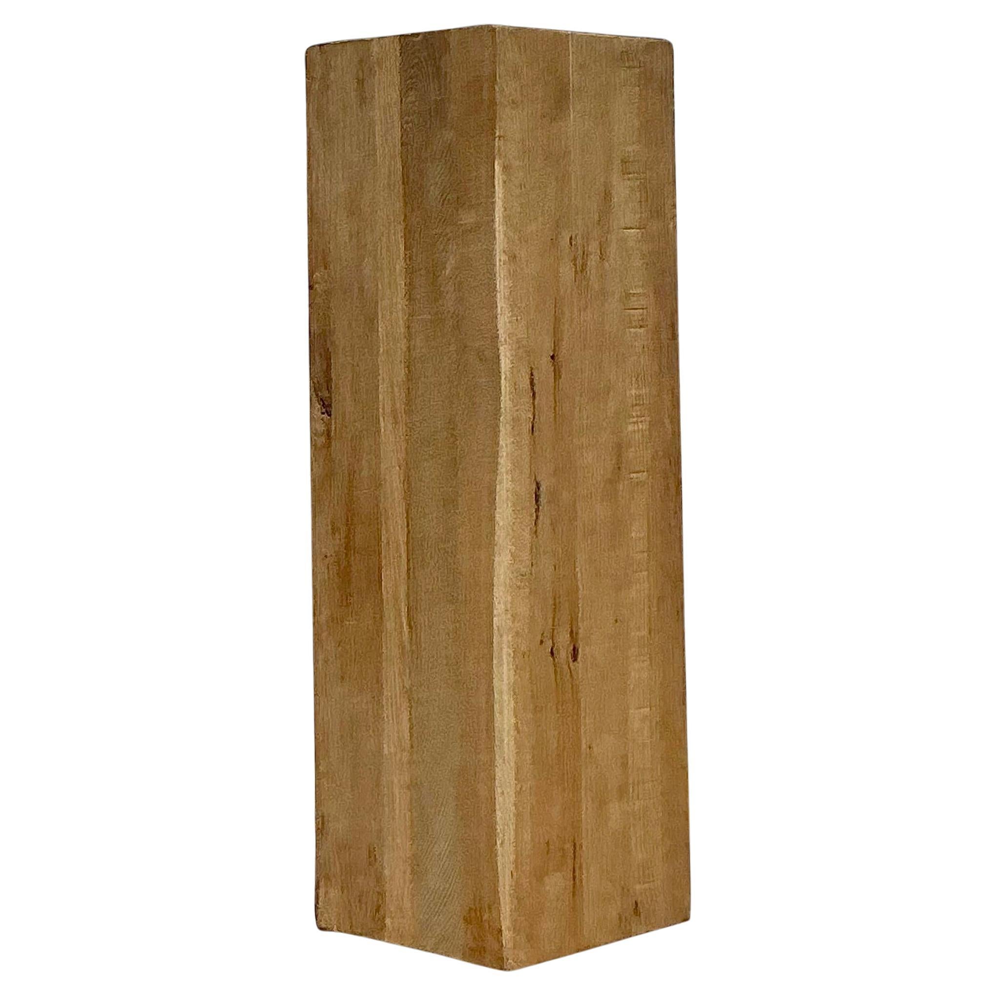 Vintage Boho Wood Grain Pedestal