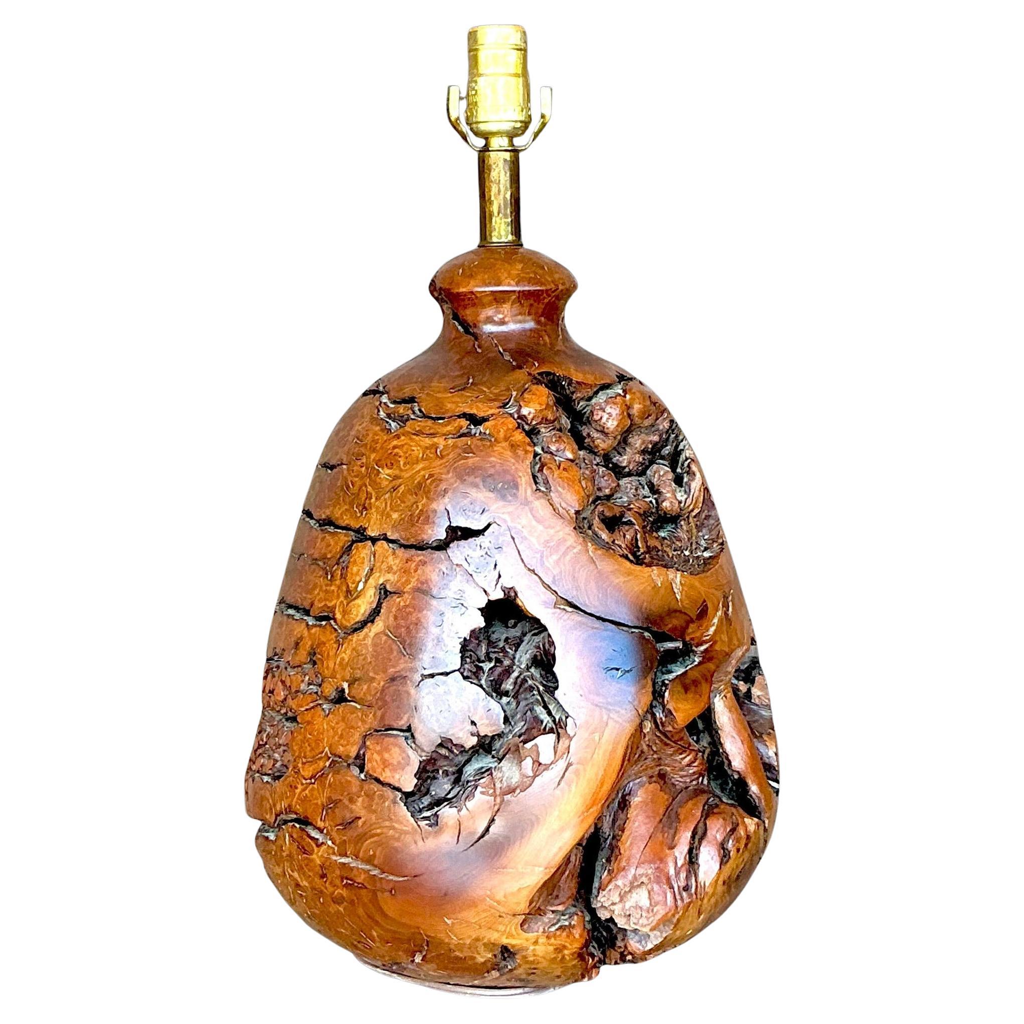 Lampe Vintage Boho Wood Wood Knot