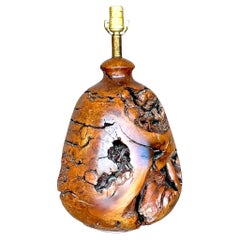 Vintage Boho Wood Knot Lampe