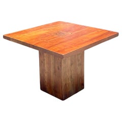 Vintage Boho Wood Plank Game Table