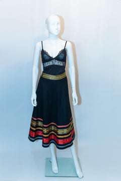 Vintage Boho Wool Skirt