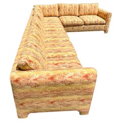 Vintage Boho Woven Jacquard Sectional Parsons Sectional Sofa