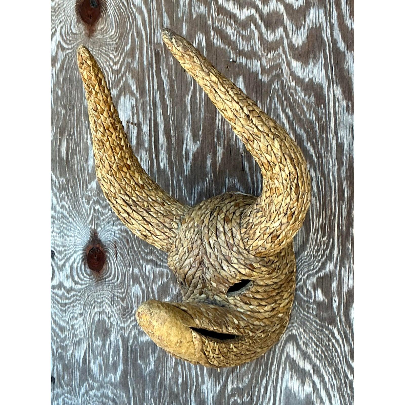 Vintage By in rattan intrecciato in vendita 2