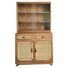 Mobile in rattan intrecciato vintage Boho