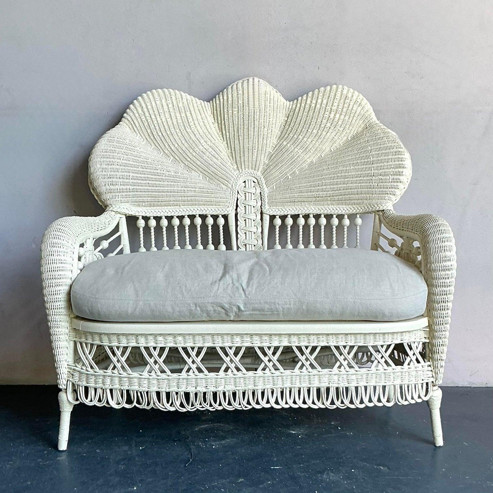 XX secolo Lovanie in rattan intrecciato Vintage By in vendita