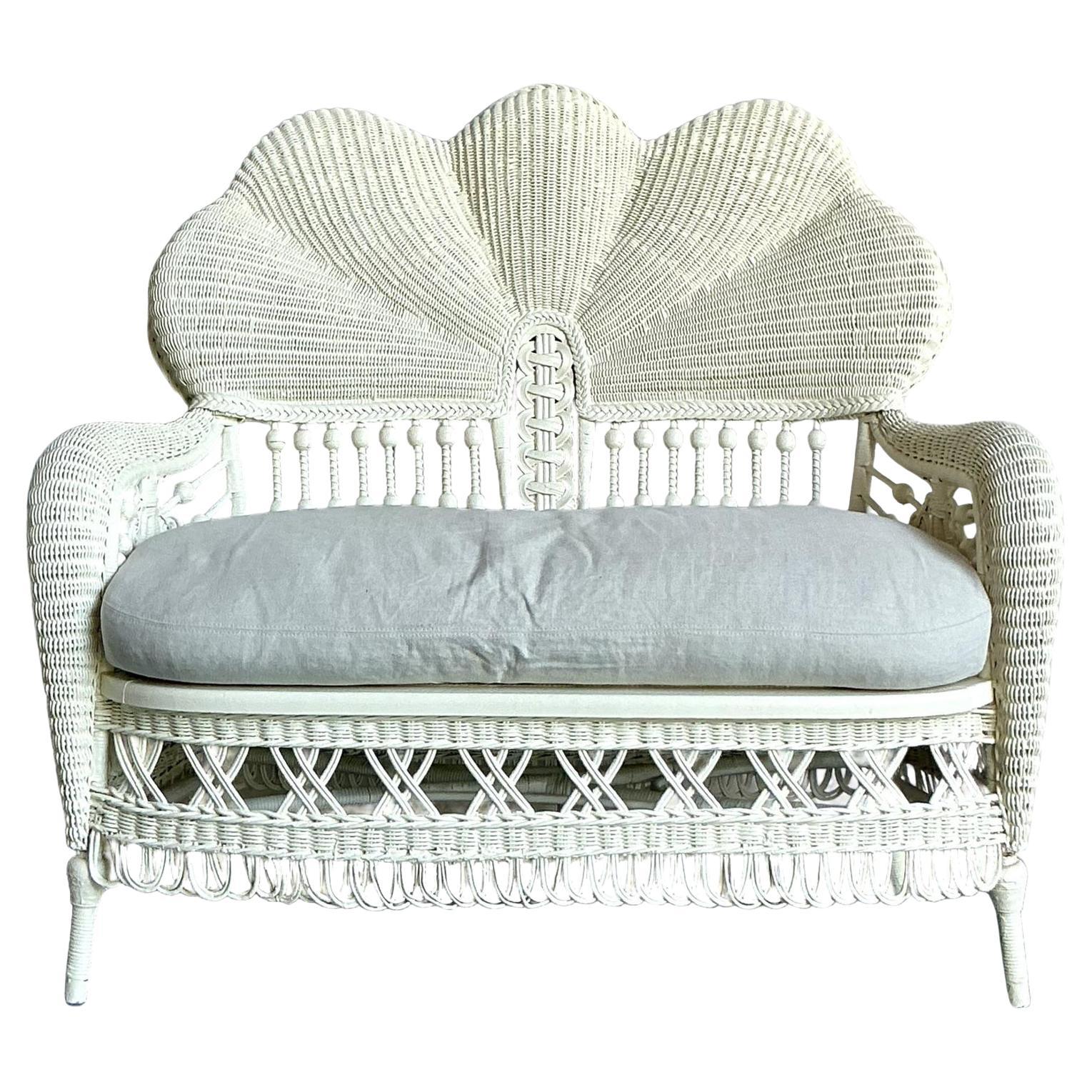 Lovanie in rattan intrecciato Vintage By in vendita