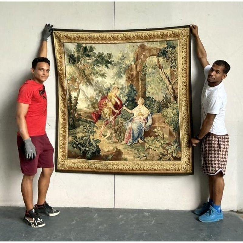 Vintage Boho gewebt Renaissance Wandteppich (Französisch) im Angebot