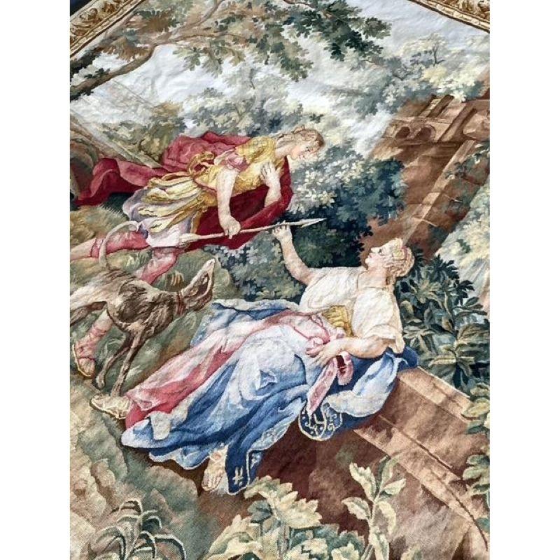 Vintage Boho gewebt Renaissance Wandteppich (20. Jahrhundert) im Angebot