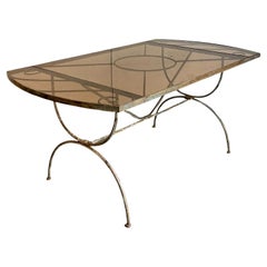 Vintage Boho Wrought Iron Dining Table After Tempestini