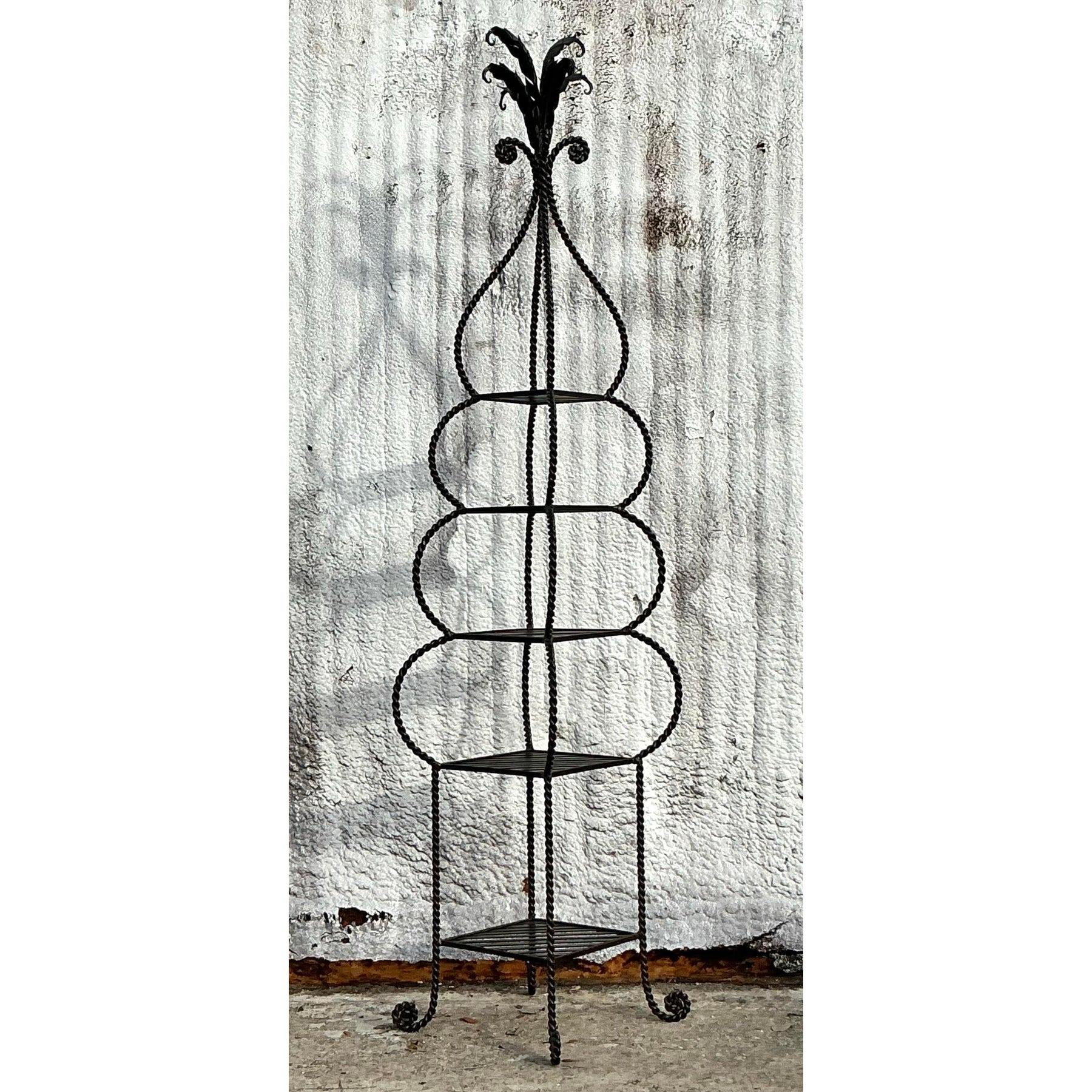 XX secolo Etagere in ferro battuto Vintage By in vendita