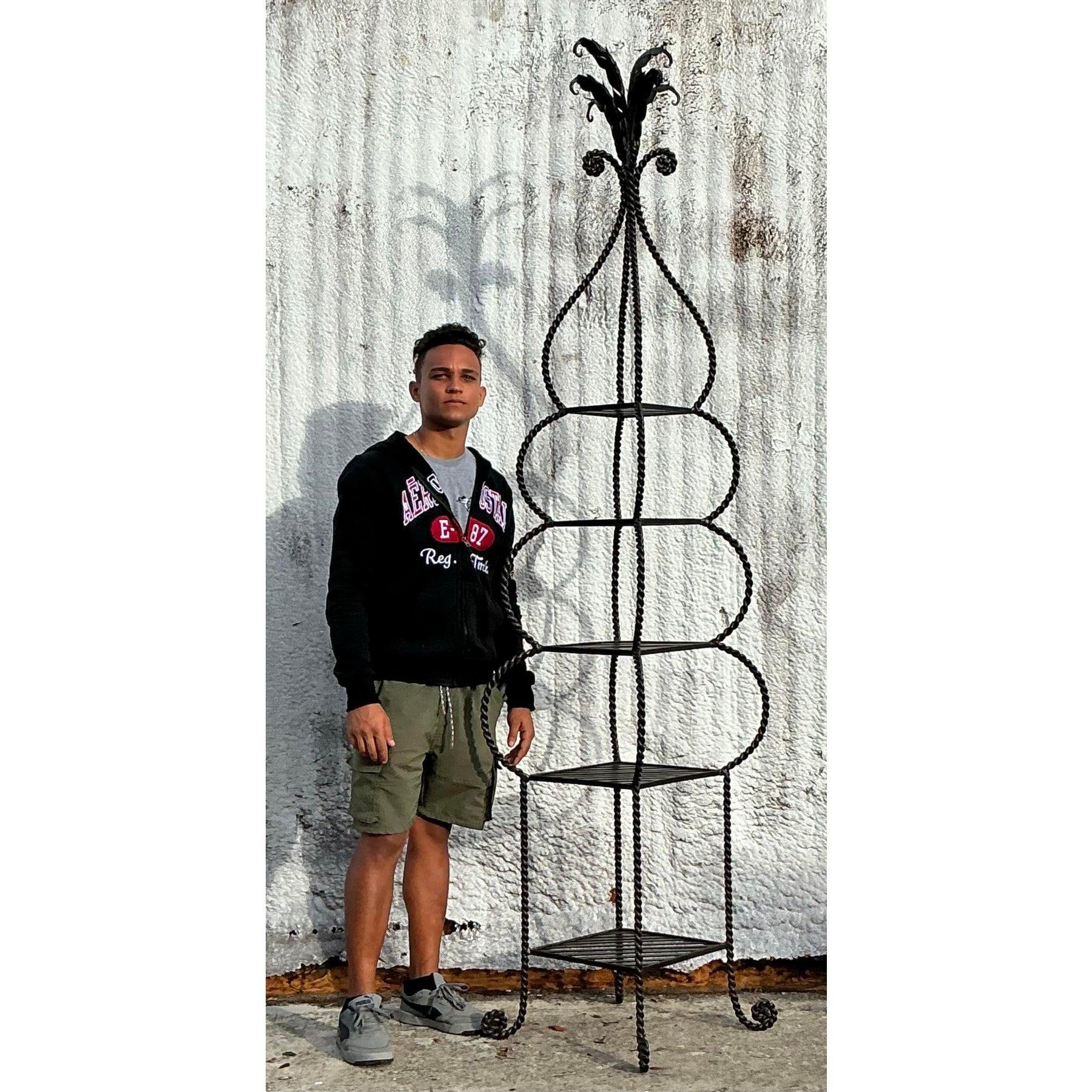 Etagere in ferro battuto Vintage By in vendita 1