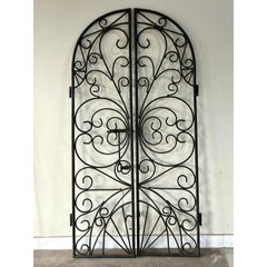 Vintage Boho Wrought Iron Gates - Set of 2