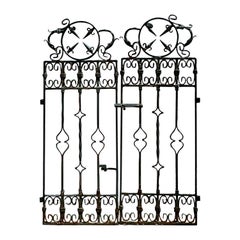 Vintage Boho Wrought Iron Gates - Set of 2