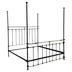 Vintage Boho Wrought Iron King Bedframe