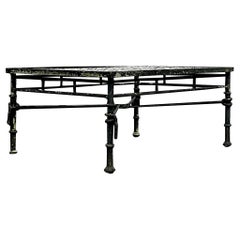 Vintage Boho Wrought Iron Knot Coffee Table