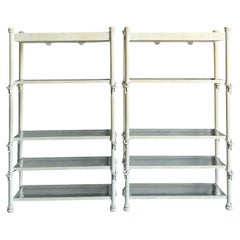 Vintage Boho Wrought Iron Knot Etagere - A Pair