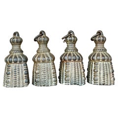 Vintage Boho Wrought Iron Swag Tassels - Set of 4