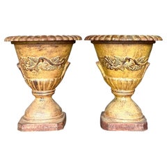 Urnes Vintage Boho en Fer Forgé - Une Paire