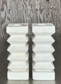 Candelieri Zig Zag vintage - Una coppia