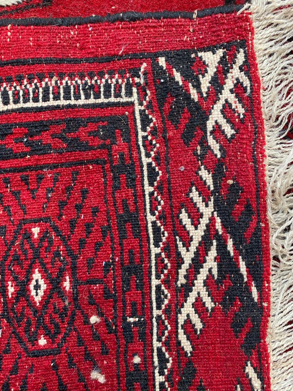 Bobyrug’s Vintage Bokhara Afghan Rug For Sale 3