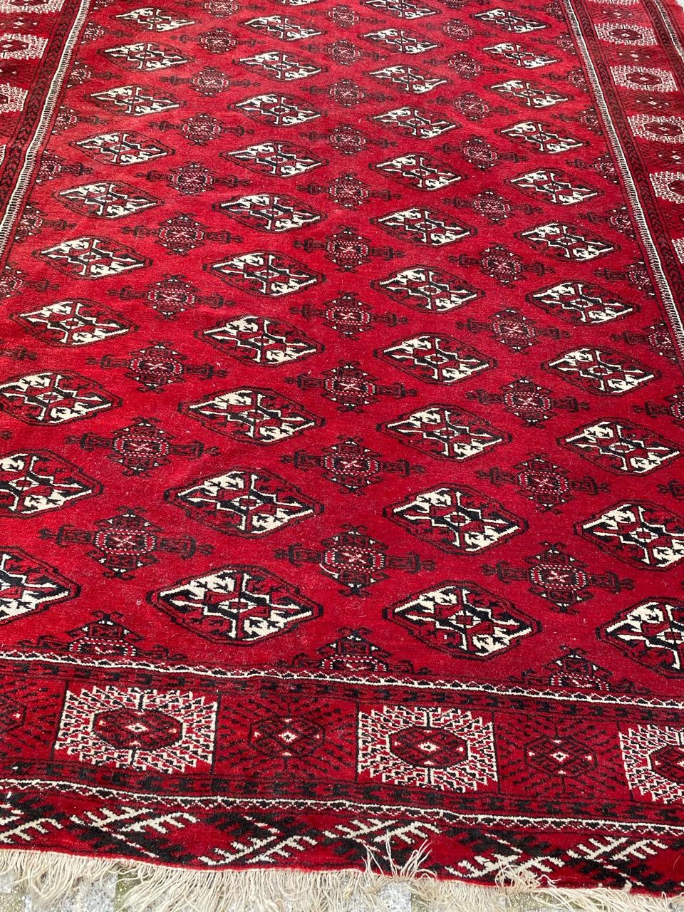 Bobyrug’s Vintage Bokhara Afghan Rug For Sale 1