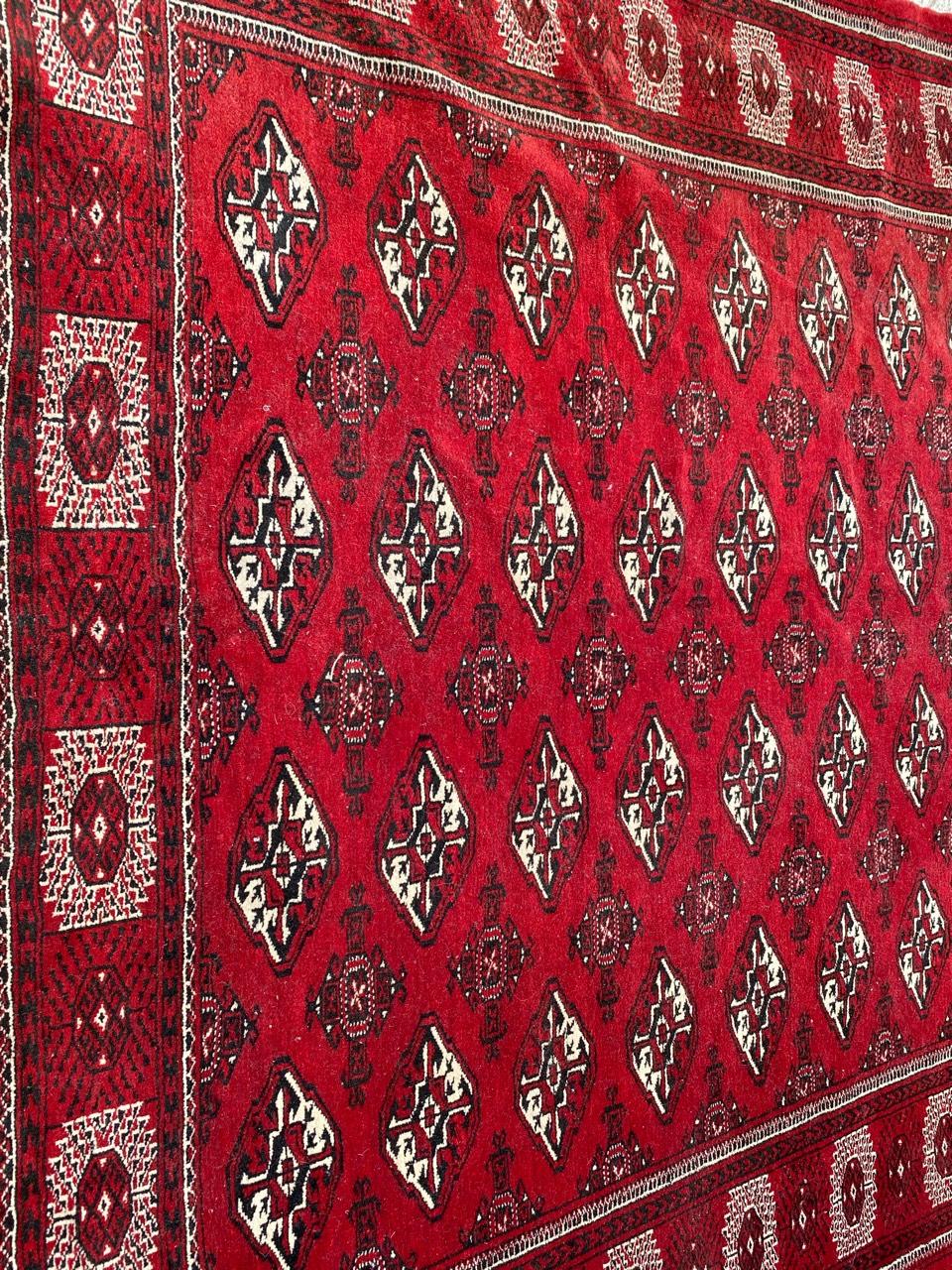 Bobyrug’s Vintage Bokhara Afghan Rug For Sale 2