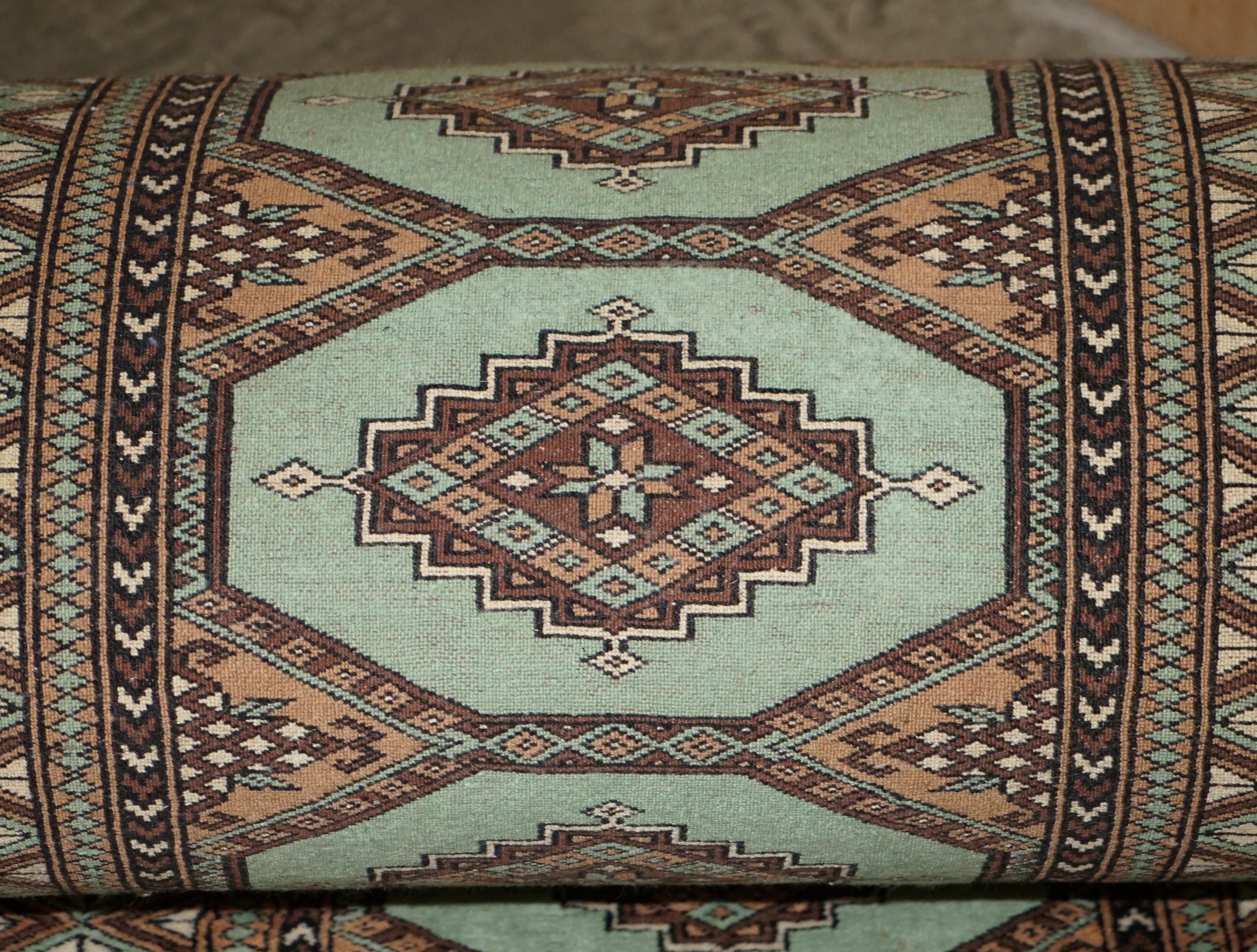 20th Century Vintage Bokhara Kilim Huge 22 Meter Long Runner Hallway Rug Carpet Must See Pic For Sale