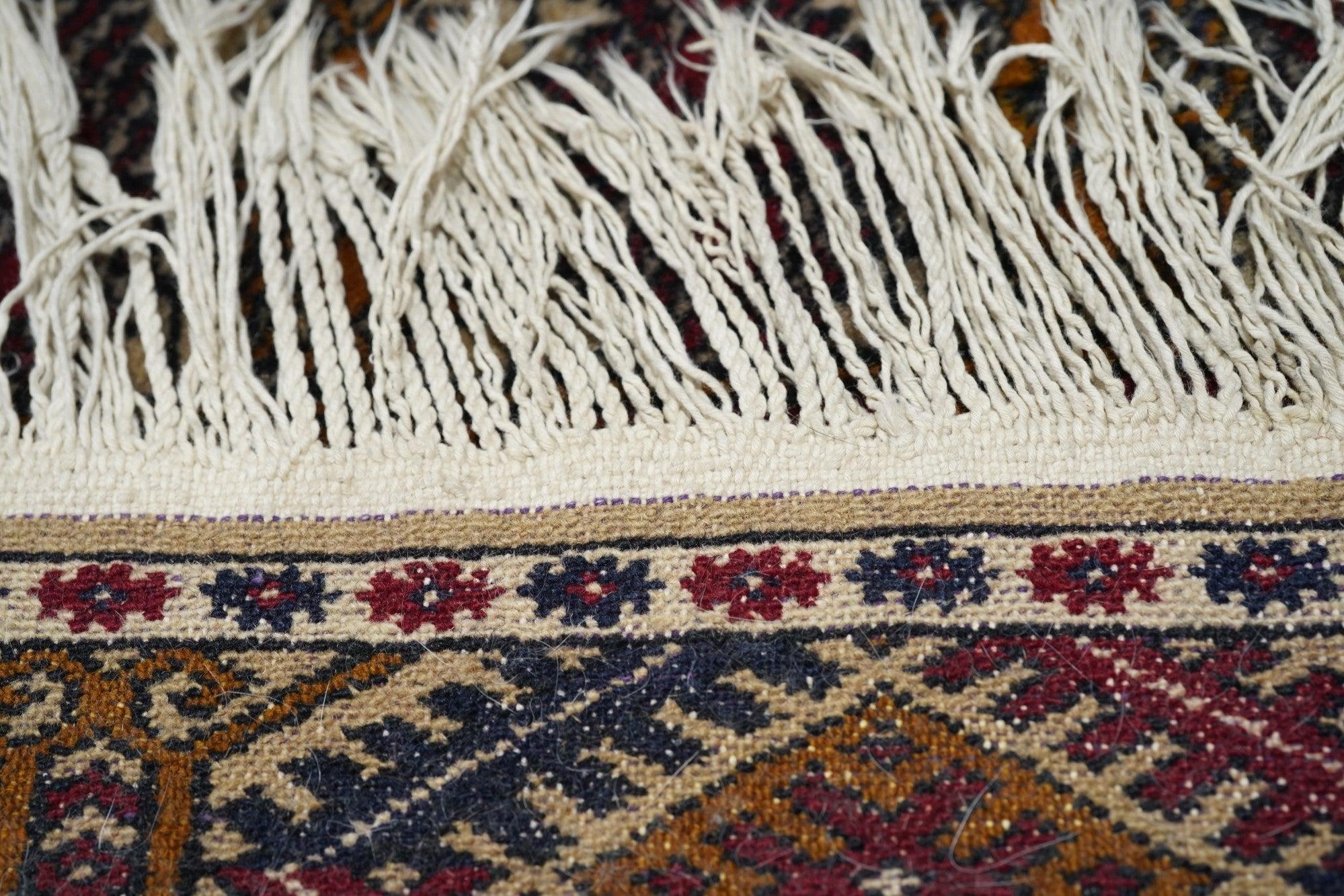 Vintage Bokhara Rug 3'1'' x 5'2'' For Sale 6